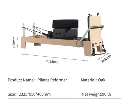 Wooden Bespoke Traditional Pilates Reformer