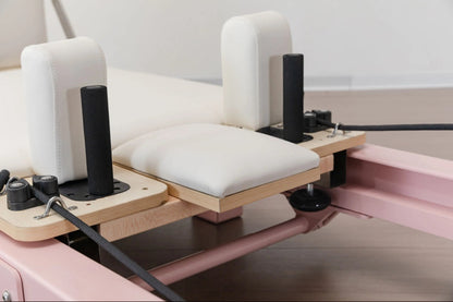 Pink Aluminum Bespoke Foldable Pilates Reformer Bed